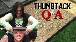 Miniak QampA Thumbtack Match Edition CHW Backyard Wrestling [upl. by Shela835]