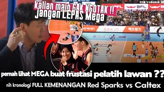 MEGA HAJAR LIBERO CALTEX quotKemenangan perdana Red Sparks MURKA PELATIH GSquot Frustasi minta ampun [upl. by Avle]