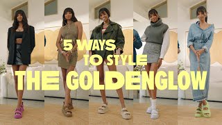 Five Ways to Style the GoldenGlow Sandal by UGG with Jason Bolden and Ella Balinska [upl. by Etnud109]