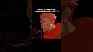 quotThe Ultimate Sukuna Power That Defies All Limitsquot😈 sukuna gojo anime jujutsukaisen amv [upl. by Caralie158]