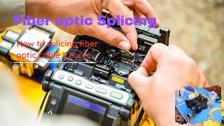 How to splicing fiber optic cable 2 cores [upl. by Shriver]