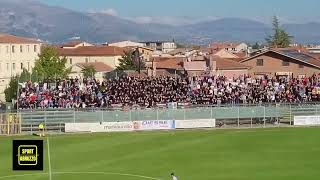 LAquila lo spettacolo dei tifosi nel derby con lAvezzano [upl. by Ater322]