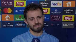 BERNARDO SILVA PÓS JOGO  SPORTING CP 4 vs 1 manchester city [upl. by Haydon]