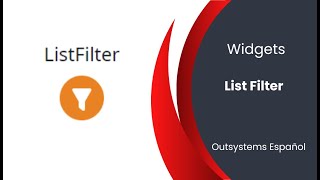 ListFilter outsystems lowcode [upl. by Anaujahs]