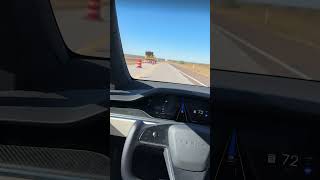 Tesla FSD handles lane closures just fine [upl. by Costanzia]