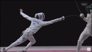 Tokyo Fencing Highlights Men’s Epee Gold Medal Match  Romain CannoneFRA vs Gergeley SiklosiHUN [upl. by Gardell]