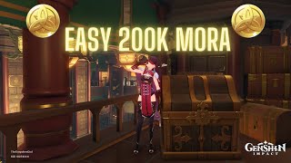 Genshin Impact Easy 200k Mora Northland Bank Location [upl. by Dodge]