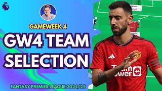 MY GW4 TEAM SELECTION  GAMEWEEK 4  Fantasy Premier League Tips 202425 [upl. by Carita8]