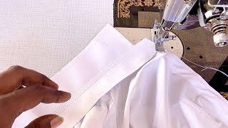 ✅🌺sew white shirt in just 22 minutes  easy sewing shirt [upl. by Munniks]