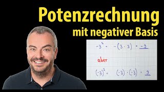 Potenzen mit negativer Basis  Das ist der Unterschied  Lehrerschmidt [upl. by Yecac552]