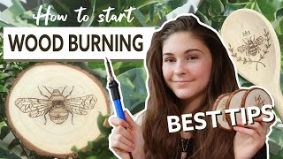 Wood Burning Tutorial for Beginners Pyrography Tutorial amp Basics Tips 2021 [upl. by Asereht]