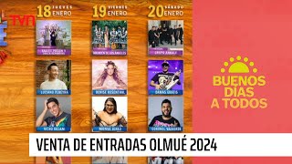 Entradas disponibles Revisa la parrilla completa del Festival de Olmué 2024  Buenos días a todos [upl. by Goodrich]