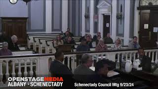 Schenectady City Council Meeting September 23 2024 [upl. by Adekam]