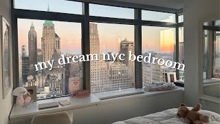 my dream nyc bedroom 💌 aesthetic  decorating organizing skincare [upl. by Fraze]