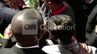 MICHAEL BROWN FUNERALFAMILY GETS INTO HEARSE [upl. by Lorain994]