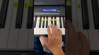 Viva La Vida Easy Piano Tutorial [upl. by Lledor]