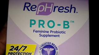 RePHresh PROB feminine probiotic supplement REVIEW [upl. by Alisha605]