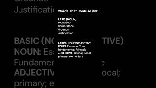 Words that confuse 336 [upl. by Dasha]