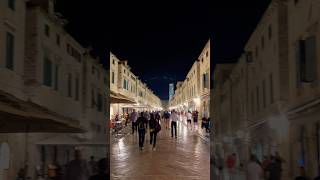 🇭🇷Croatia🇭🇷Dubrovnik  night life💫 croatia dubrovnik nightlife oldcity got fyp ancient [upl. by Ymeraj]