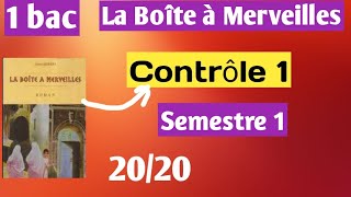 Contrôle 1 semestre 1 français 1bac [upl. by Short]