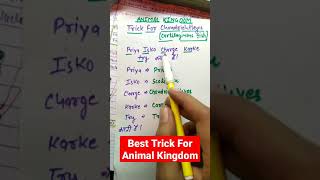 Trick For Animal Kingdom🔥 Chondrichthyes Examples  shortsindia animalkingdomclass11 [upl. by Allemaj274]