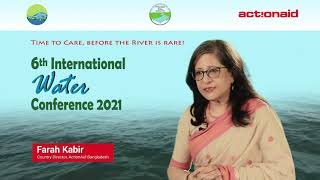 6th Intl Water Conference 2021Message from Farah Kabir [upl. by Jae389]