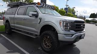 2021 ford f150 powerboost hybrid overland build Ikamper Rooftop tent RSI Smartcap BDS lift bed setup [upl. by Hackathorn640]