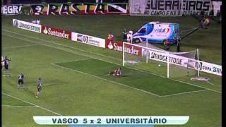 Vasco 5 x 2 Universitário Melhores Momentos Sulamericana [upl. by Nivlen]