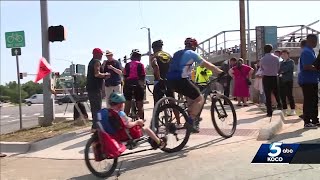 Major improvement to cycling trail between Lake Overholser Lake Hefner was launched [upl. by Halilak]