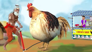 Lalchi Turkey Chicken Wala Hindi kahaniya Greedy Chicken Hindi Moral Stories New Funny Comedy Video [upl. by Leola]