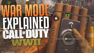 Call of Duty WW2 WAR MODE EXPLAINED CoD WWII War Mode Gameplay [upl. by Carlie]