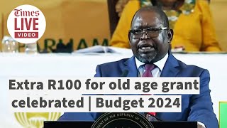 Uproar in parliament after R100 grant increase  Budget 2024 [upl. by Wylde171]