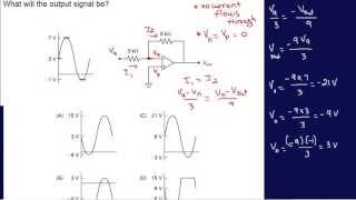 OpAmp Circuit Analysis Example 3FEEIT Review [upl. by Newo]