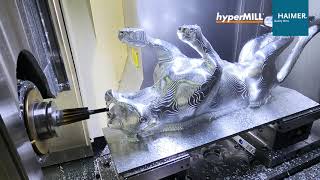 5 Axis Machining Panther  HAIMER  Open Mind [upl. by Yesnik]