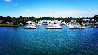 Environments Wyandotte on the River Drone Footage Michigan [upl. by Alleuqram871]