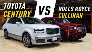 NEW 2024 Toyota Century SUV vs RollsRoyce Cullinan  Worlds Most Luxury SUVs Battle [upl. by Lerraf519]