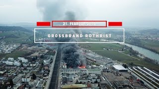 Grossbrand Rothrist im Zeitraffer 4K [upl. by Lanaj]