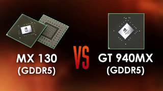 MX 130 GDDR5 vs GT 940MX GDDR5  Renamed GPU [upl. by Eusebio]