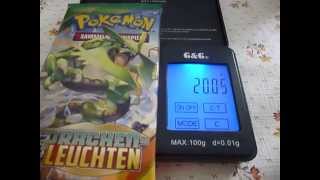 TCG Scaling Öffne 19 gewogene Pokemon Booster Packs Es funktioniert [upl. by Law]