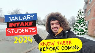 January intake students 2024 🇨🇦 Tips for winter intake  Tips for International students [upl. by Leonsis]