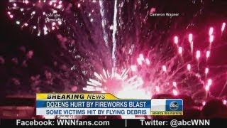 Simi Valley Fireworks Accident Caught on Tape [upl. by Ferree]