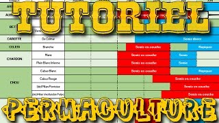 🌍 🌞 Tutoriel Permaculture   CALENDRIER DE SEMIS GRATUIT climat MontagnardSemiContinental 🌧🌝 [upl. by Levitt532]