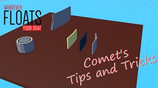 Comets Tips and Tricks For Building in Whatever Floats Your Boat on Roblox [upl. by Suivart]