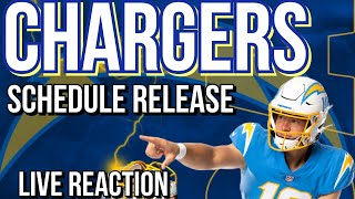 Chargers Schedule Release Video  Live Reaction Breakdown Easter Eggs Reveal  LA 2024 Chiefs NFL [upl. by Dihaz242]