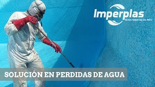 Revestimiento de piscina con fibra de vidrio IMPERPLAS Solución en perdidas de agua [upl. by Sousa]