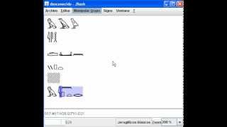 Cuadrar la escritura jeroglífica con JSesh [upl. by Collier]
