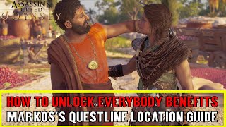 Assassins Creed Odyssey Everybody Benefits Trophy  Achievement  Markoss Questline [upl. by Eul]