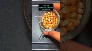 Tried Popcorn In Air Fryer Without Oil  Day 6 of 15 Air fryer Recipes Challenge part 2 shorts [upl. by Roy]