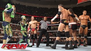 The Lucha Dragons amp Neville vs The League of Nations Raw 15 Februar 2016 [upl. by Adnalu]