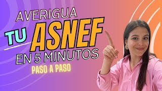 Averigua si estas en ASNEF en 5 minutos 😱⚠️  Actualizado 2023 [upl. by Aile]